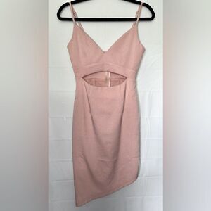 MORRISDAY The Label Open Front Angled Dress- Soft Pink/ Size 2 (6 Australian)